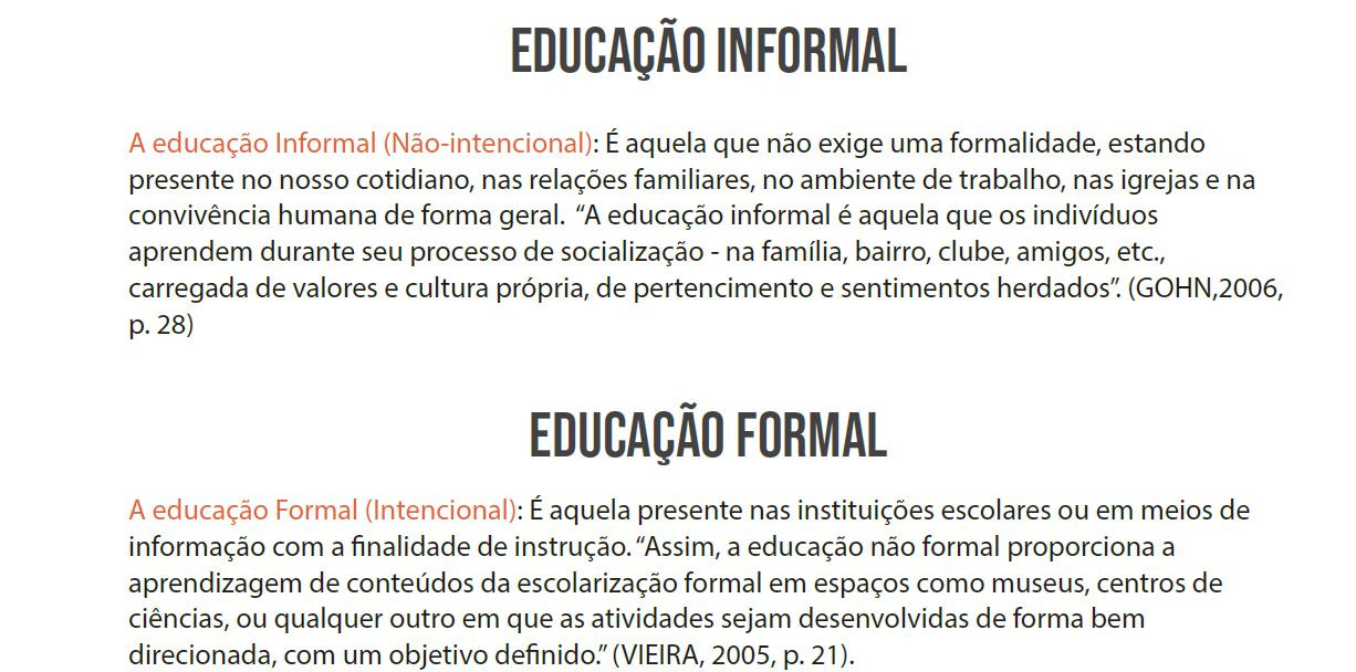 O Significado Da Educação Informal Descubra Agora Cyber Konnect 3557